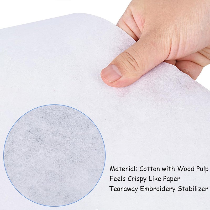 simthread Tear Away Embroidery Stabilizer - Viscose 100% 1.8 OZ Medium Weight 10" x 50 Yards/Roll - Image 4